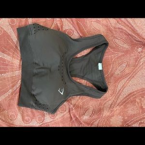 Cherry chocolate vital seamless sports bra, gymshark, size small